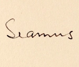 Seamus signature