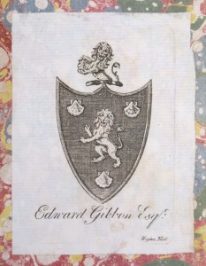 Gibbon's bookplate (from 7000.d.1916)