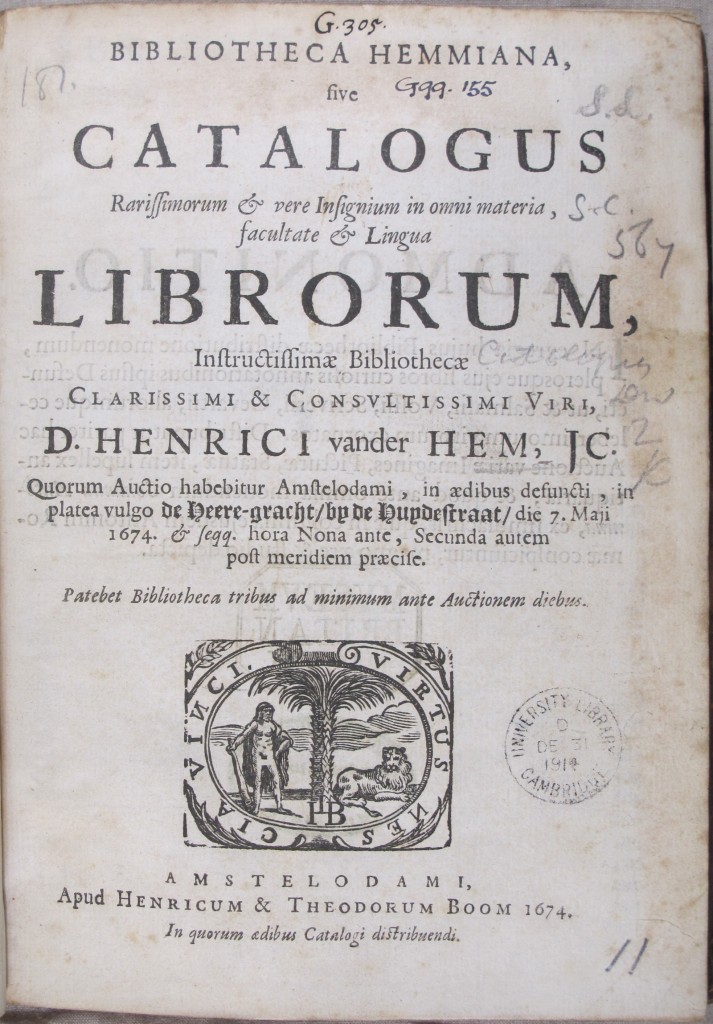 Bibliotheca Hemmiana (1674), Ggg.155