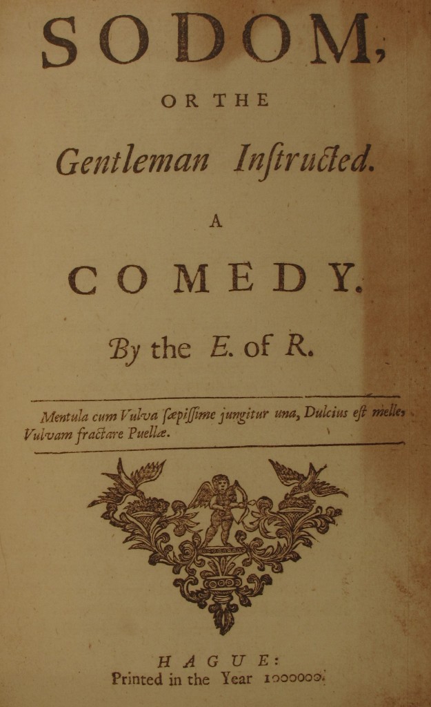 2005 fascimile of a 1720s edition of the Earl of Rochester's Sodom (Arc.d.200.31)