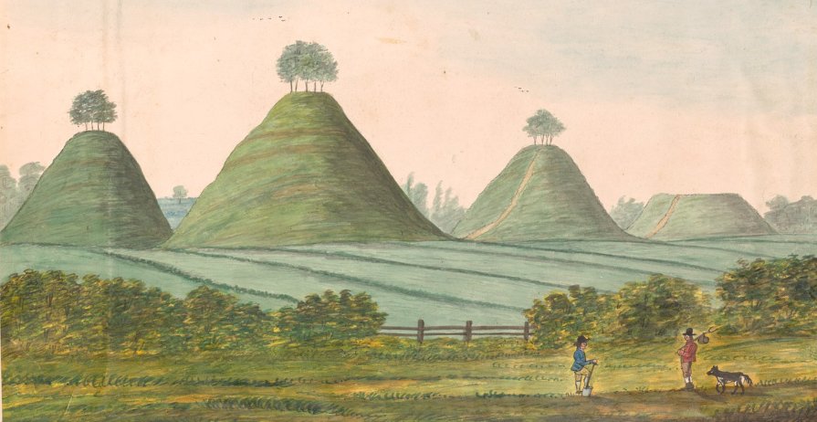 This image has an empty alt attribute; its file name is Bartlow.-View-showing-the-3-tumuli-with-the-base-of-a-4th-tumulus-23.png