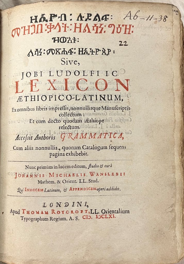 Ludolf's Lexicon